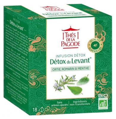 Thés De La Pagode Detox Infusion Of The Levant Organic 18 Sachets