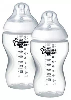 Tommee Tippee Closer To Nature 2 Baby Bottles 340Ml 3 Months And +