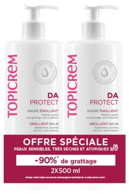 Topicrem Da Emollient Balm 2 X 500Ml