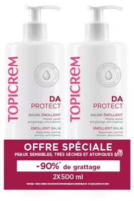 Topicrem Da Emollient Balm 2 X 500Ml