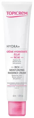Topicrem Hydra+ Rich Moisturising Radiance Cream 40Ml