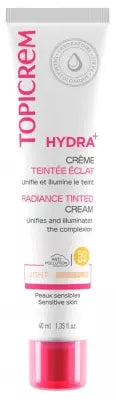 Topicrem Hydra+ Tinted Radiance Cream Spf50 40 Ml