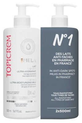 Topicrem Mela Unifying Ultra-Moisturizing Milk 2 X 500Ml