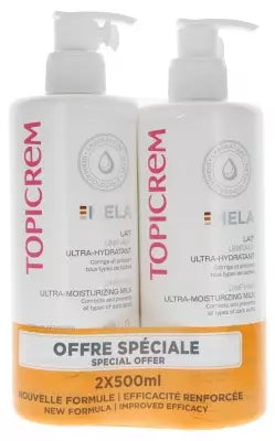 Topicrem Mela Unifying Ultra-Moisturizing Milk 2 X 500Ml