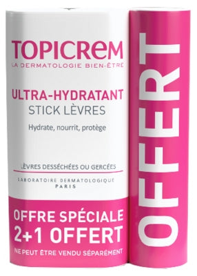 Topicrem Uh Ultra-Moisturising Stick 3 X 4G Whose 1 Free