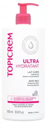 Topicrem Ultra-Moisturizing Body Milk 1000Ml