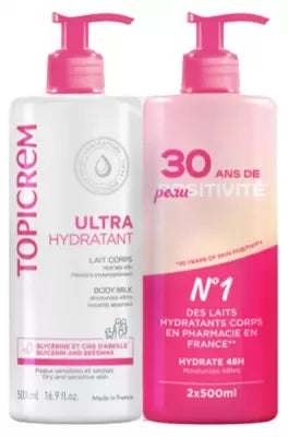 Topicrem Ultra-Moisturizing Body Milk 2 X 500Ml