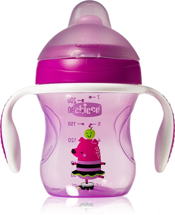 Chicco Training Cup Purple Training Cup With Handles