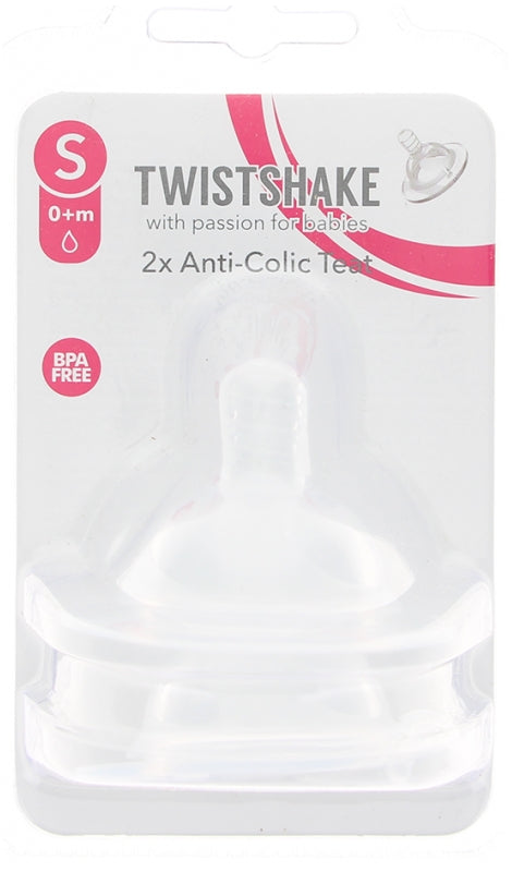 Twistshake 2 Teats Anti-Colic Flow S 0 Months And +