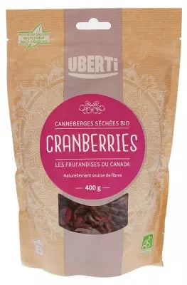 Uberti Dried Cranberries Organic 400 G