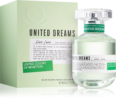 Benetton United Dreams For Her Live Free Eau De Toilette For Women