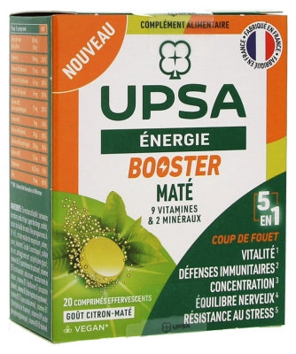 Upsa Energy Booster 5In1 20 Effervescent Tablets