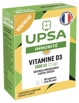 Upsa Immunity Vitamin D3 1000 Iu 30 Tablets