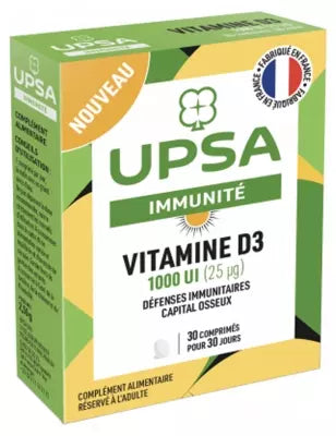 Upsa Immunity Vitamin D3 1000 Iu 30 Tablets