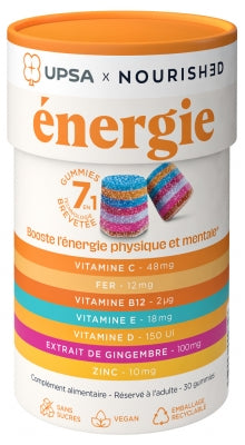 Upsa X Nourished Gummies 7-In-1 Energy 30 Gummies