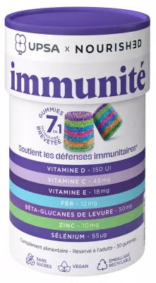 Upsa X Nourished Gummies 7-In-1 Immunity 30 Gummies