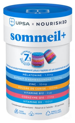 Upsa X Nourished Gummies 7In1 Sleep 30 Gummies