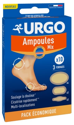 Urgo Blisters Mix 10 Dressings 3 Sizes