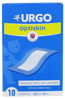 Urgo Optiskin Semi-Permeable Sterile Dressing 5,3 X 8Cm 10 Dressings