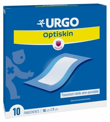 Urgo Optiskin Semi-Permeable Sterile Bandage 10 X 7Cm 10 Bandages