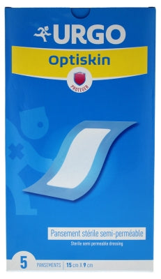 Urgo Optiskin Semi-Permeable Sterile Dressing 15 X 9Cm 5 Dressings