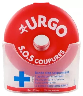 Urgo S.O.S Coupures Stop Bleeding Strip 3M X 2.5Cm