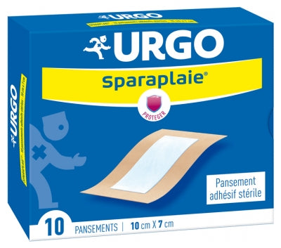 Urgo Sparaplaie Adhesive Sterile Dressing 10 X 7Cm 10 Dressings