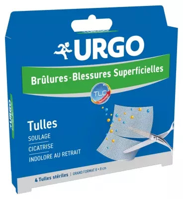 Urgo Superficial Burns And Wounds Tulles X4