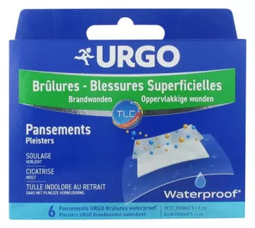 Urgo Superficial Burns And Wounds 6 Waterproof Bandages