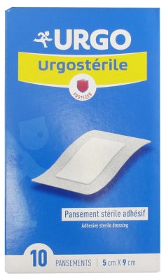 Urgo Urgosterile Adhesive Sterile Dressing 5 X 9Cm 10 Dressings