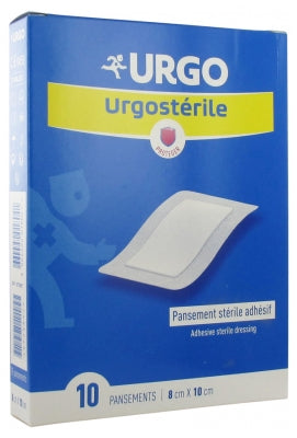 Urgo Urgostérile Sterile Adhesive Bandage 8 X 10Cm 10 Bandages