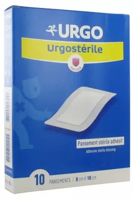 Urgo Urgostérile Sterile Adhesive Bandage 8 X 10Cm 10 Bandages