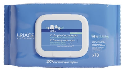 Uriage Baby 1St Cleansing Water Wipes 70 Wipes