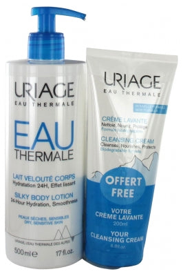 Uriage Silky Body Lotion 500Ml + Cleansing Cream 200Ml Free