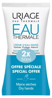 Uriage Water Hand Cream 2 X 50Ml