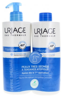 Uriage Xémose Anti-Scratch Oleo-Soothing Balm Set Of 2 X 500 Ml