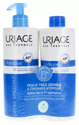 Uriage Xémose Anti-Scratch Oleo-Soothing Balm Set Of 2 X 500 Ml