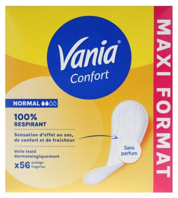 Vania Kotydia Normal Comfort Fragrance Free 56 Panty-Liners