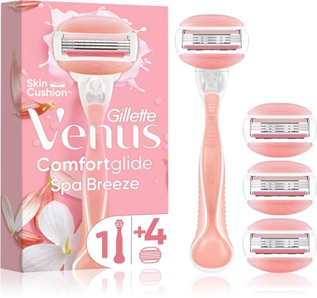 Gillette Venus Comfortglide Spa Breeze Women’S Razor + Replacement Blades