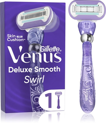 Gillette Venus Deluxe Smooth Swirl Razor + Replacement Heads