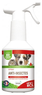 Vétobiol Anti-Insects Spray Organic 500Ml