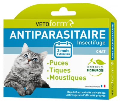 Vetoform Antiparasite Insect Repellent Cat 3 Pipettes Of 1Ml