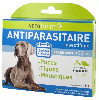 Vetoform Antiparasite Insect Repellent Big Dog 6 Pipettes