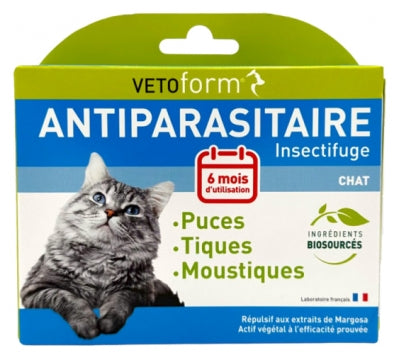 Vetoform Antiparasitic Insect Repellent Cat 6 Pipettes Of 1Ml