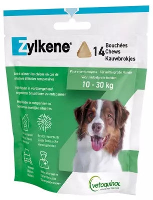 Vetoquinol Zylkene Medium Dogs (10-30 Kg) 14 Bites