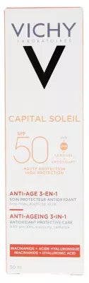 Vichy Capital Soleil Anti-Ageing 3-In-1 Antioxidant Care Spf50 50Ml