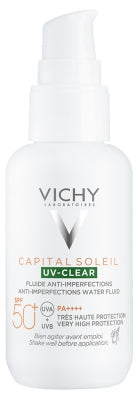 Vichy Capital Soleil Uv-Clear Anti-Imperfections Fluid Spf50+ 40Ml