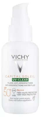 Vichy Capital Soleil Uv-Clear Anti-Imperfections Fluid Spf50+ 40Ml