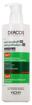 Vichy Dercos Detangling Shampoo Anti-Dandruff Sensitive Scalp 390 Ml