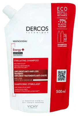 Vichy Dercos Energy+ Stimulating Shampoo Refill 500Ml